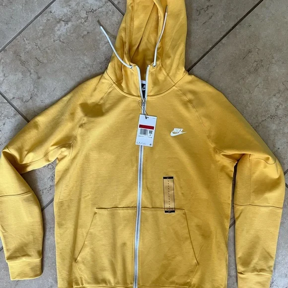Nike Hoodie, yellow , unisex , full zip - Picture 2 of 7